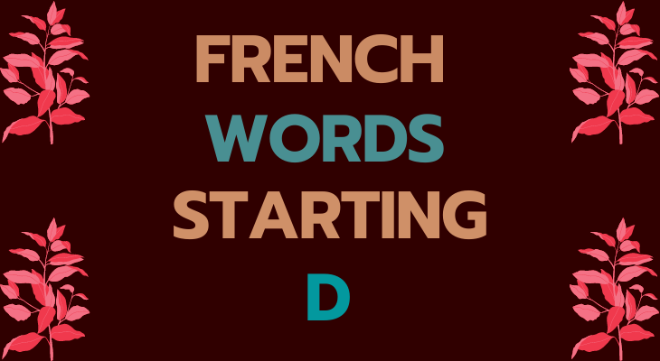 French Words Starting With D