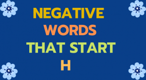 negative words that start with a