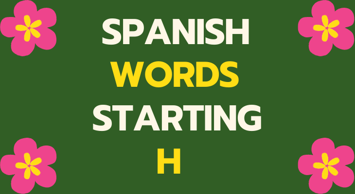 Spanish Words starting with h