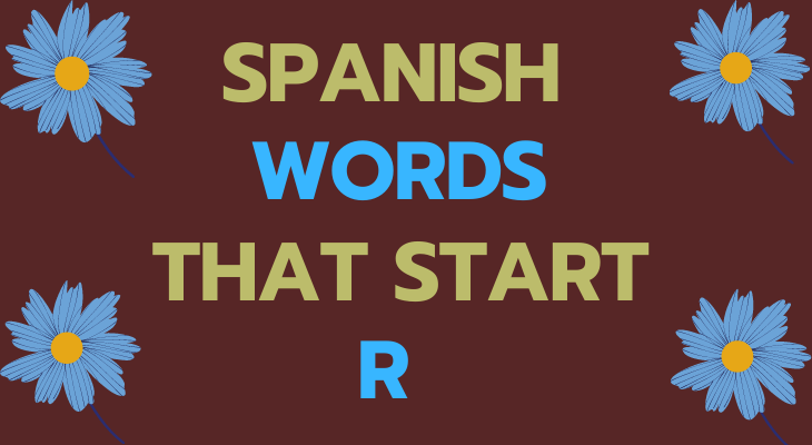 Spanish Words That Start With R