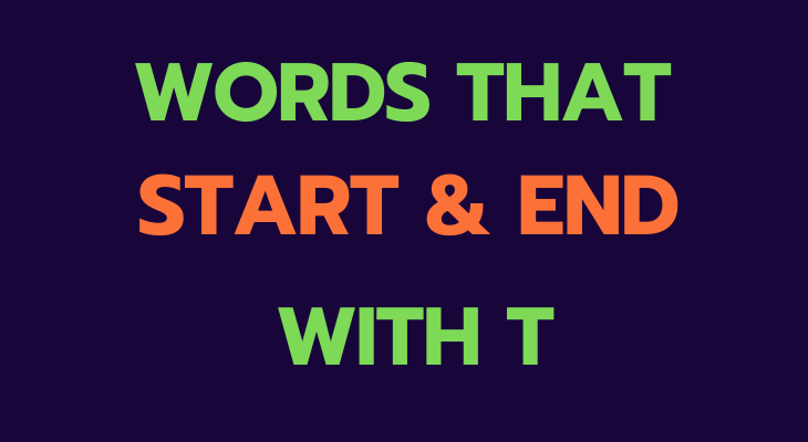 Words That Start With T and End With T