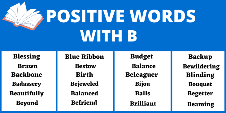 Positive Words That Start with B