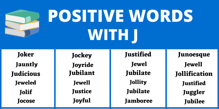 Positive Words That Start With J