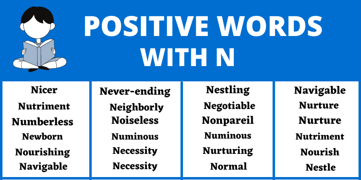 Positive words that start with N