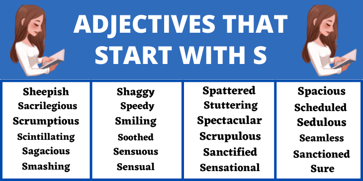 List Of Adjectives That Start With S Adjectives Vocabulary