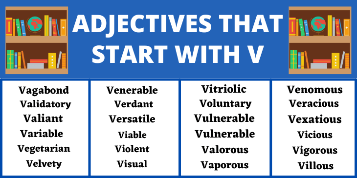 Adjectives That Start With V