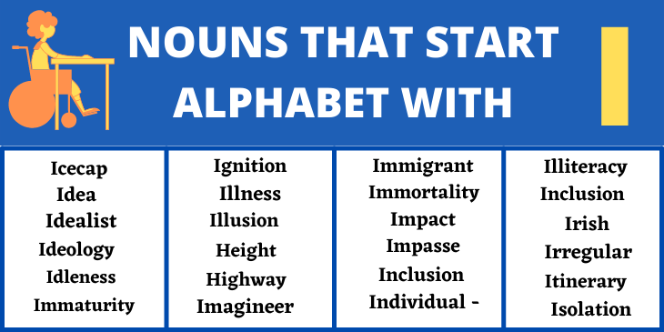 Nouns That Start With I