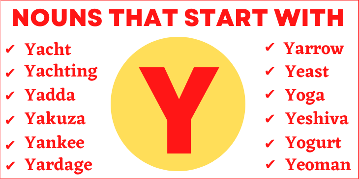 Nouns That Start With Y
