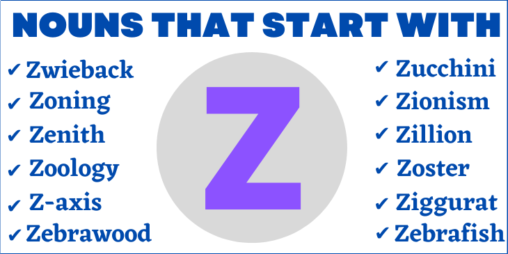 Nouns That Start With Z